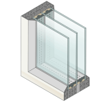 Triple glas